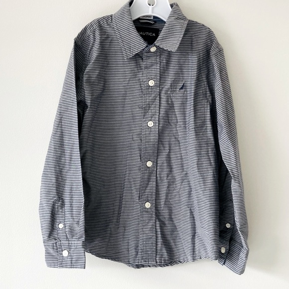 Nautical Youth Boys Button Down Dress Shirt - Picture 1 of 4